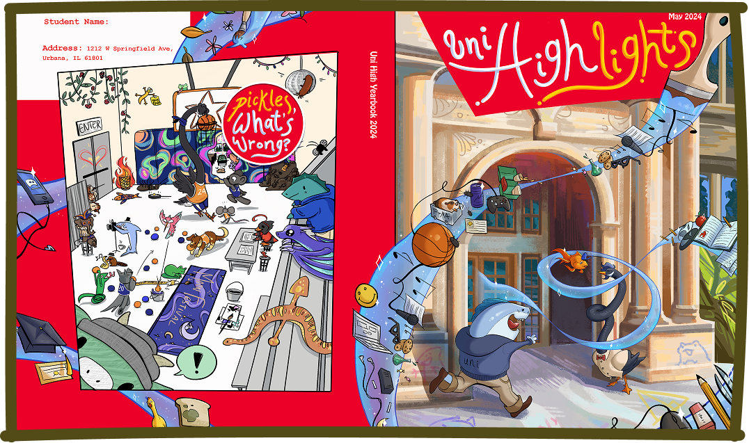 Image of highschool yearbook cover.