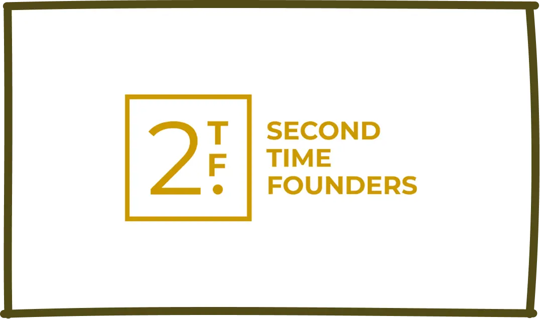 Image of Second Time Founders logo.